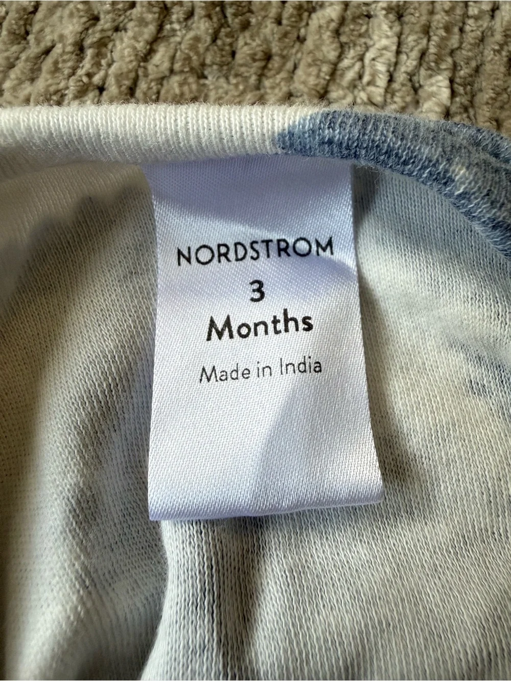 Nordstrom Baby 3M Blue Pine Tree Footed Zip Sleeper Pajamas